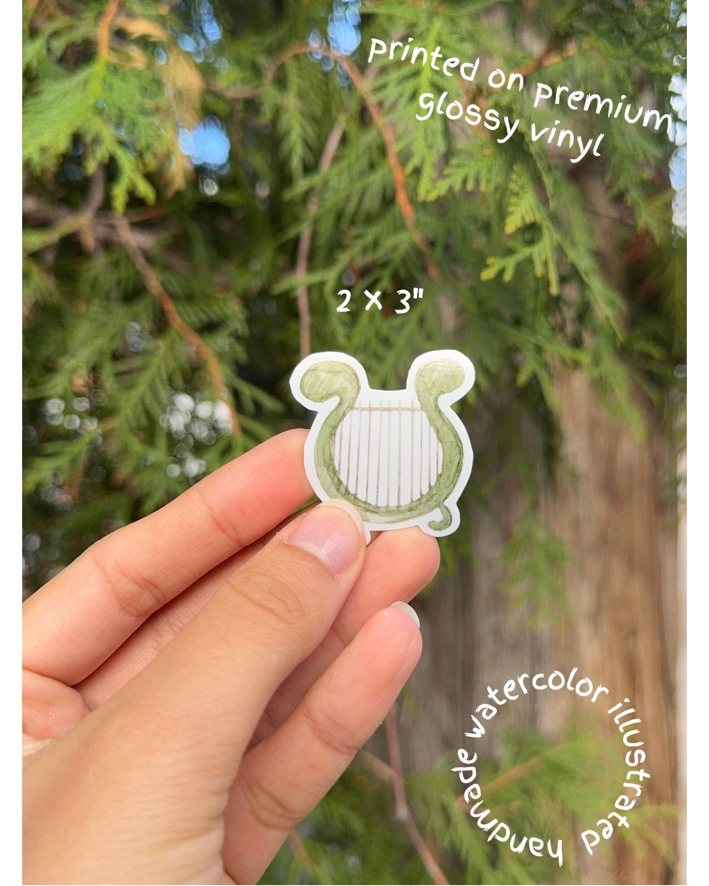 Vinyl sticker - Harp