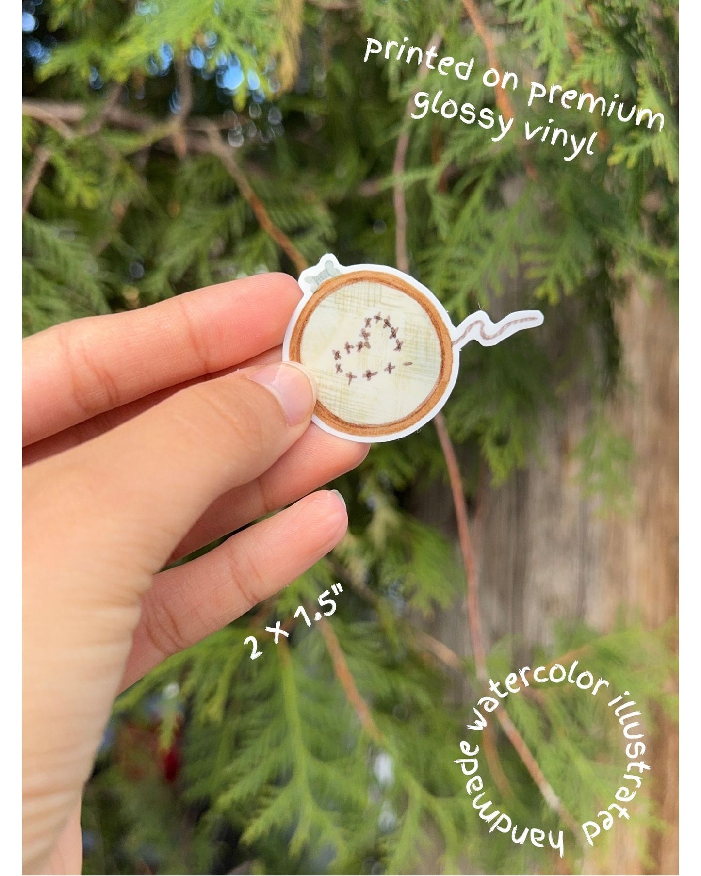 Vinyl sticker - Embroidery hoop