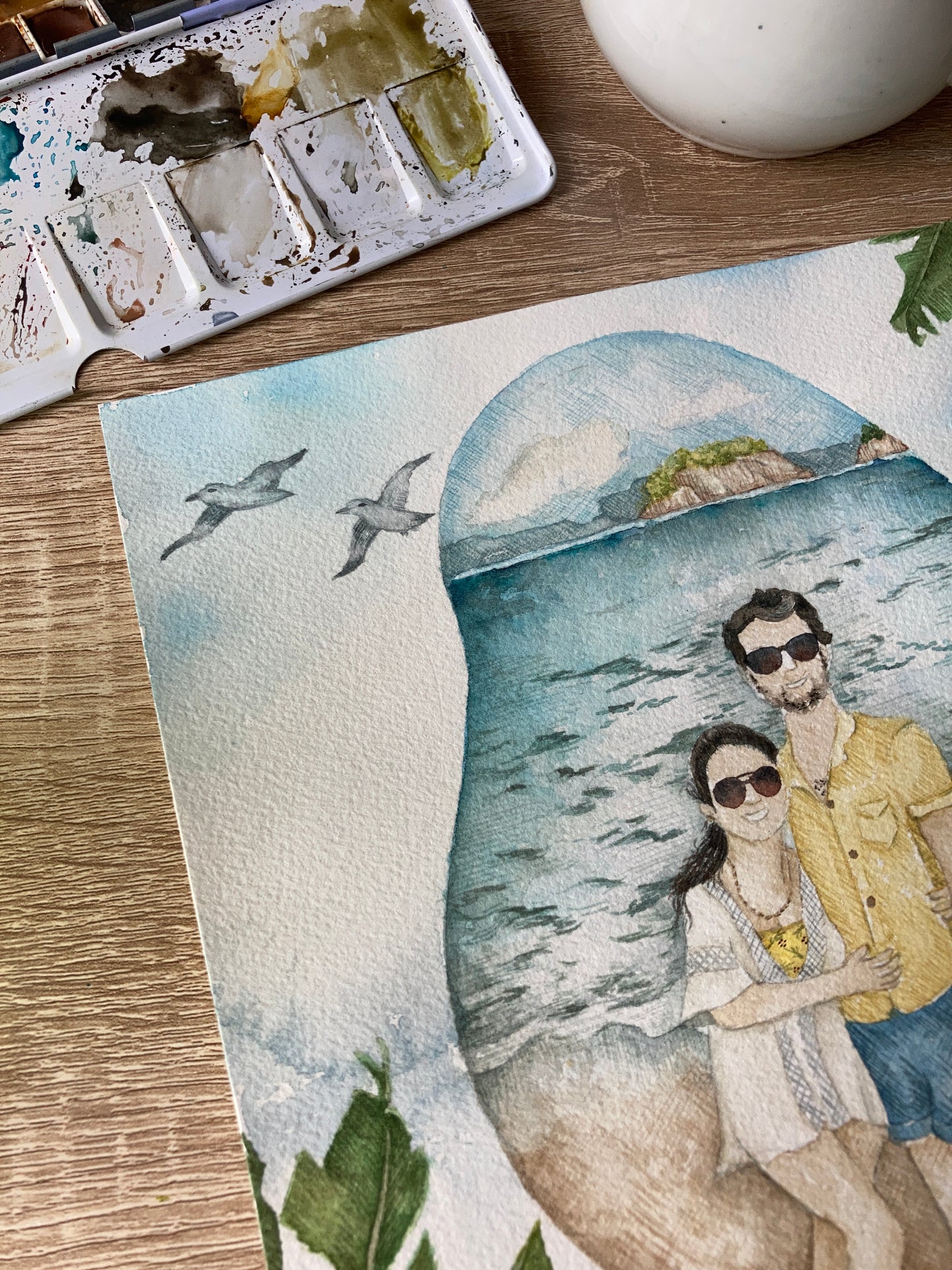 Aquarelles personnalisées – Sur commande