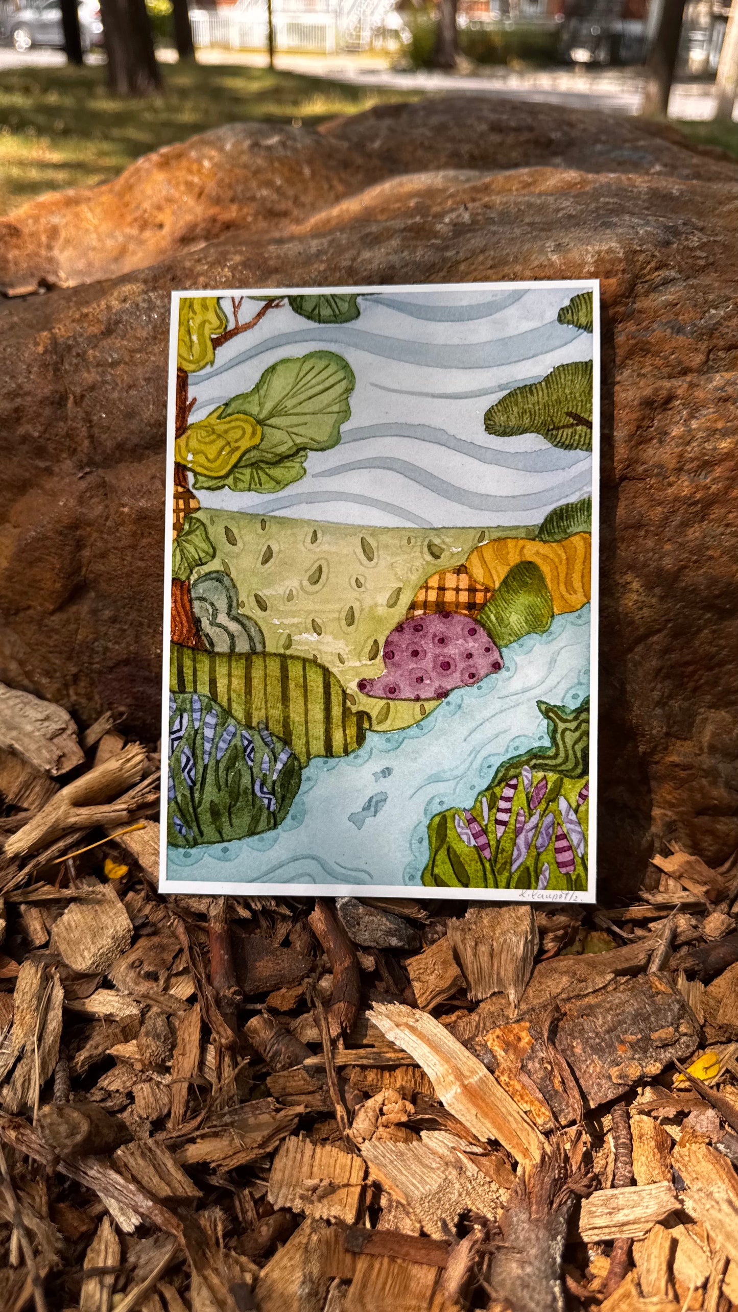 Art print - Down the river