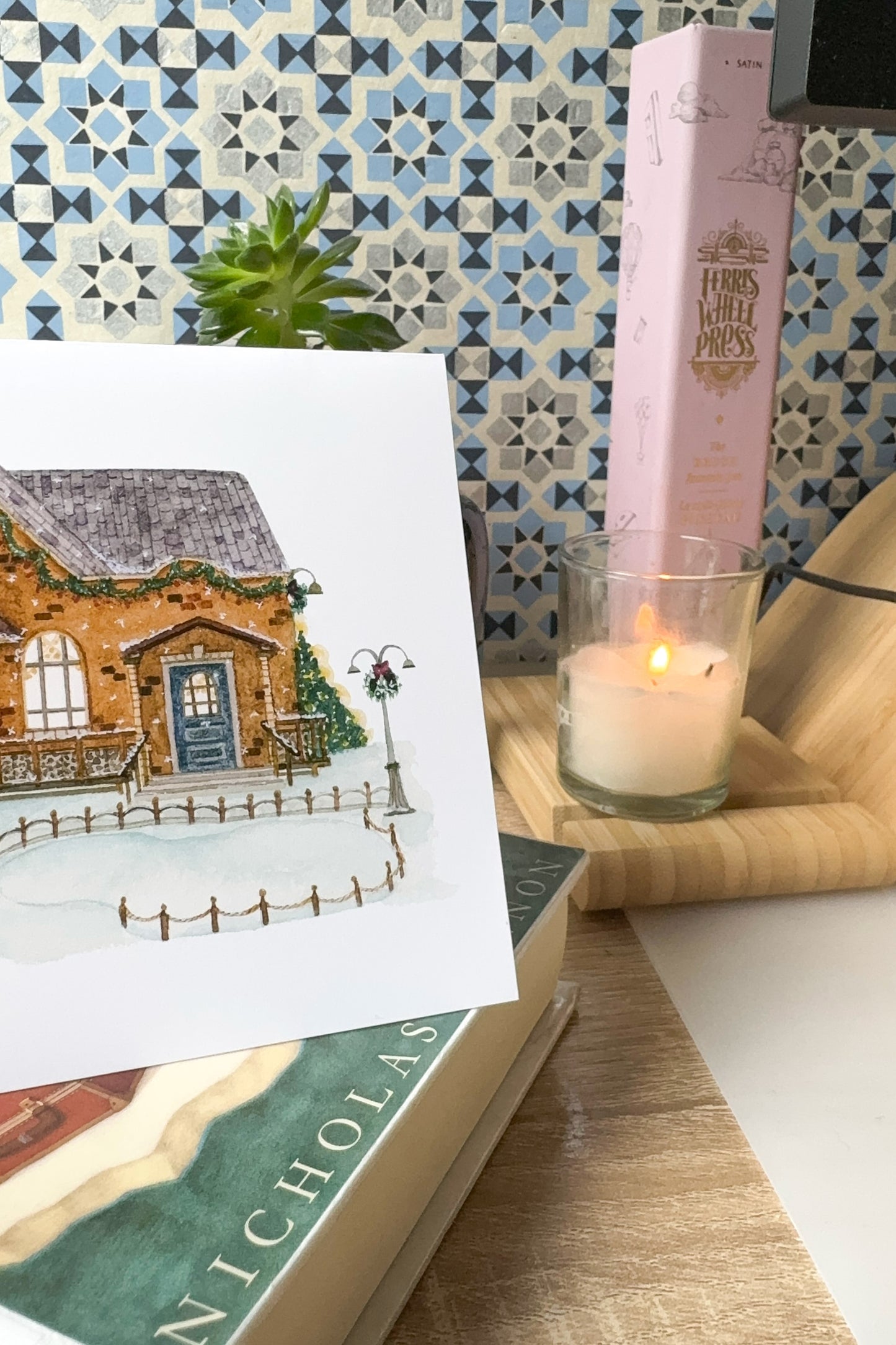 Greeting card - Christmas gingerbread house