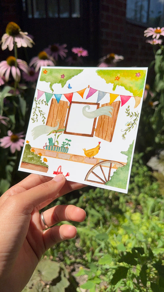Art print - Chicken window