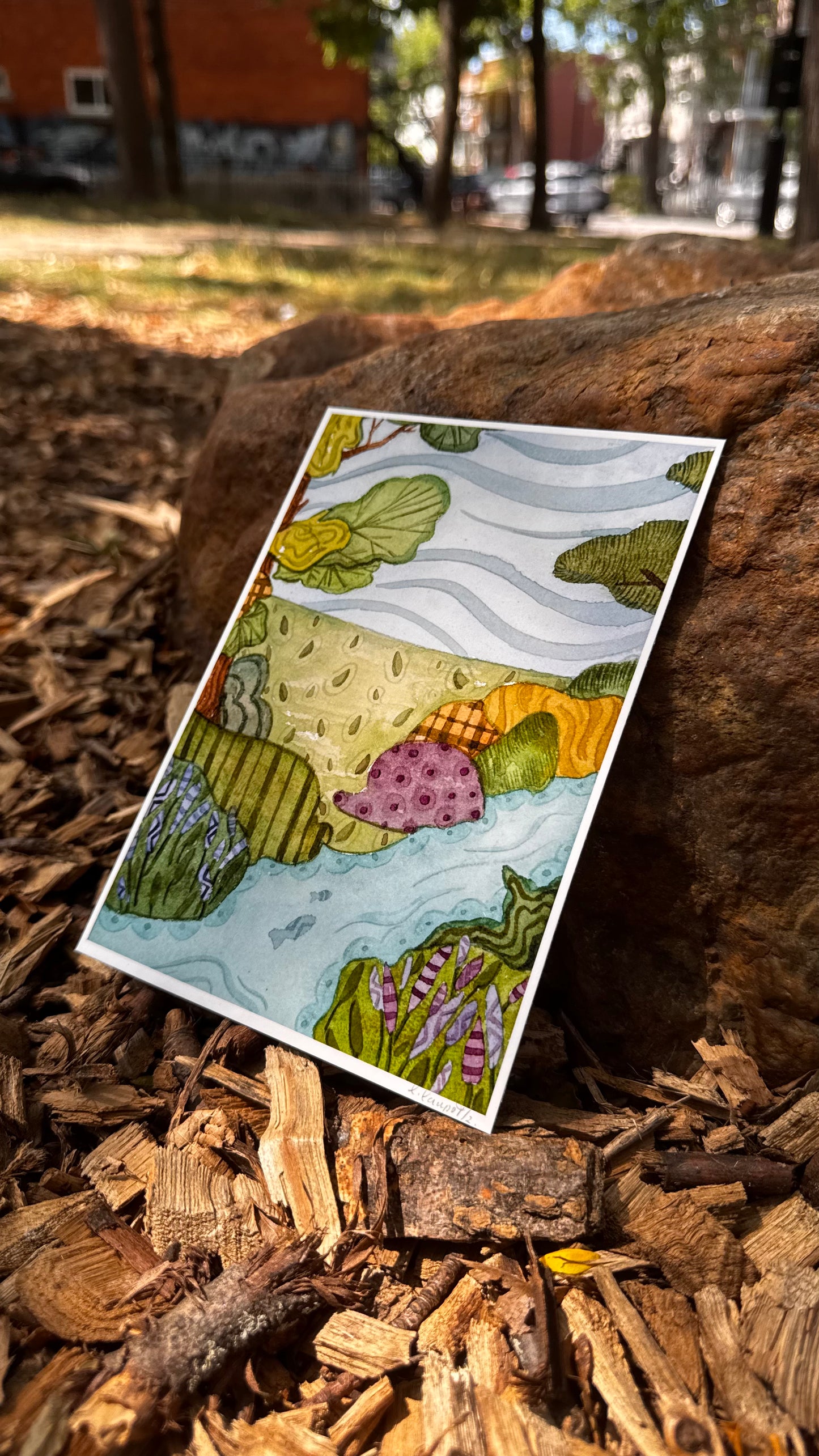 Art print - Down the river