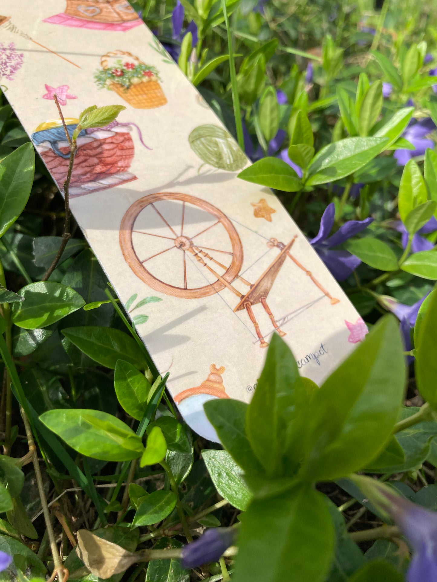 Bookmark- Spinning wheel