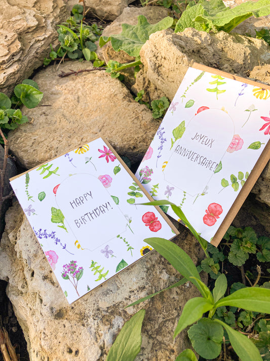 Greeting card - Birthday Flowers