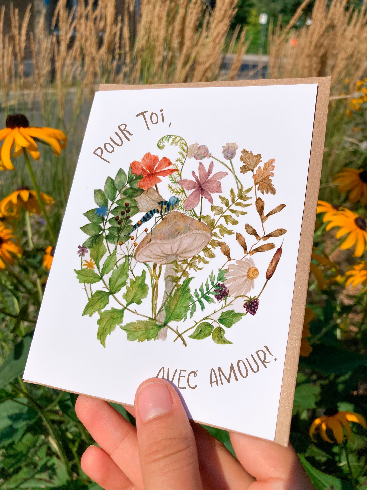 Greeting card - With love Garden