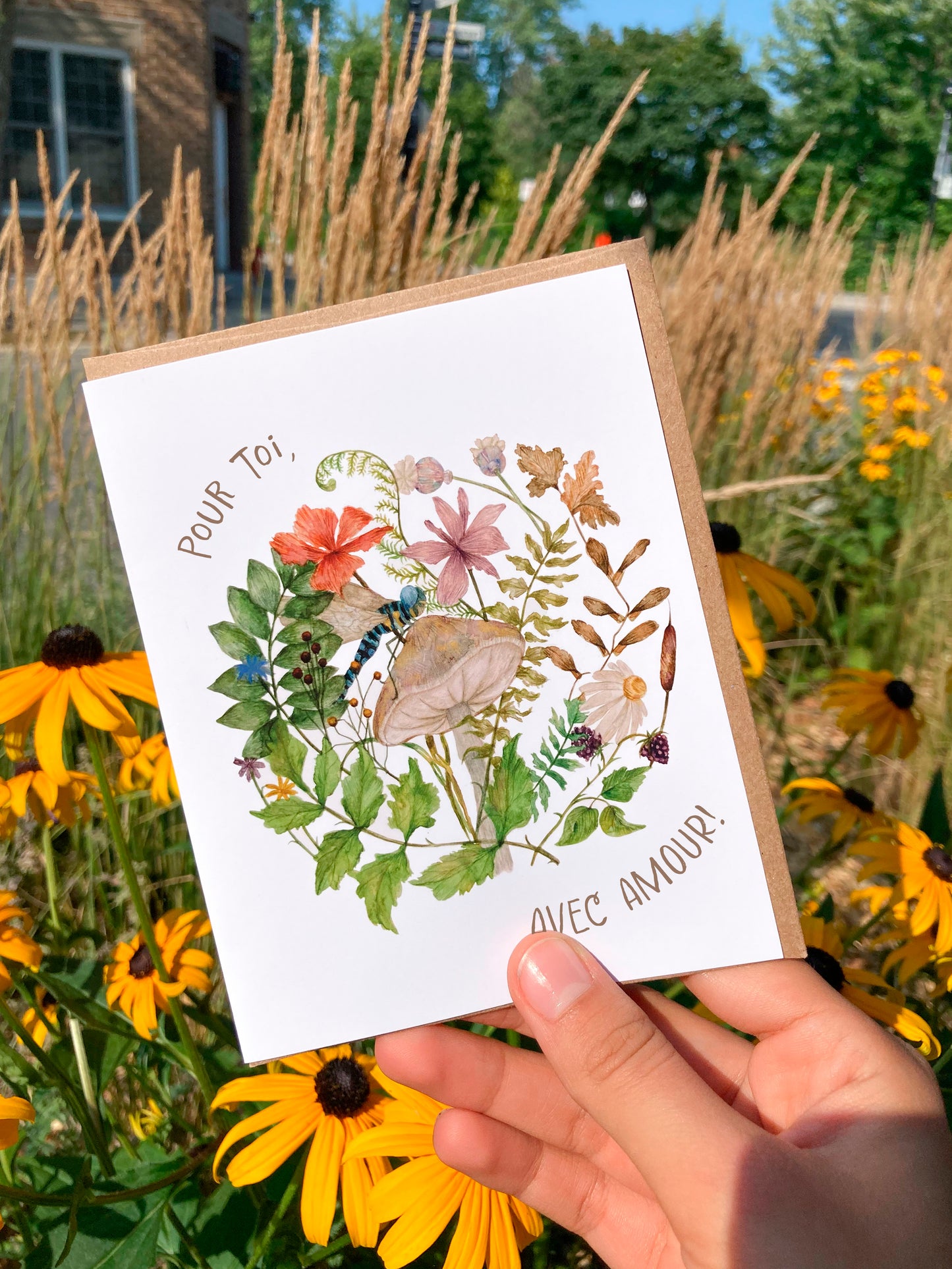 Greeting card - With love Garden