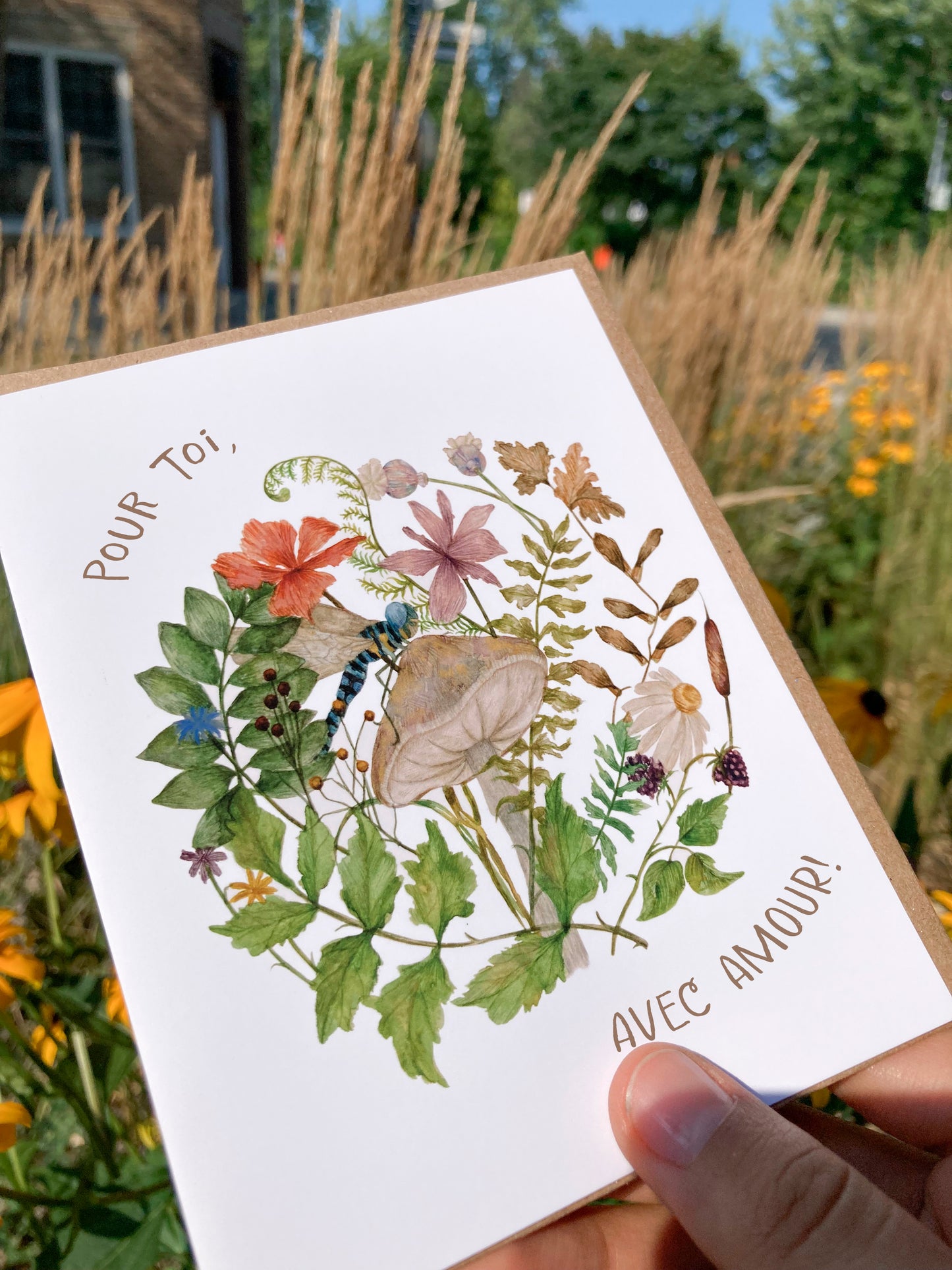 Greeting card - With love Garden