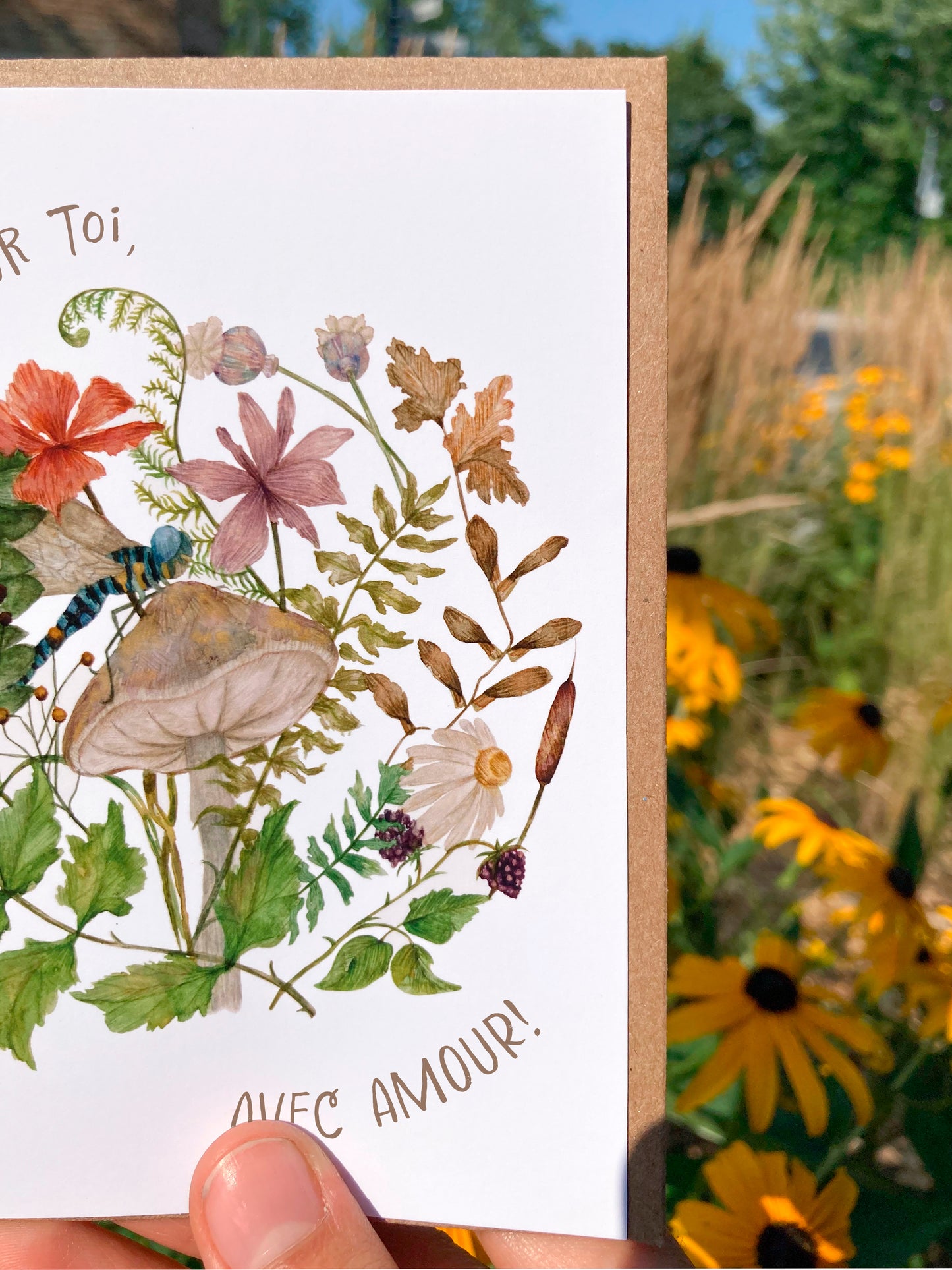 Greeting card - With love Garden