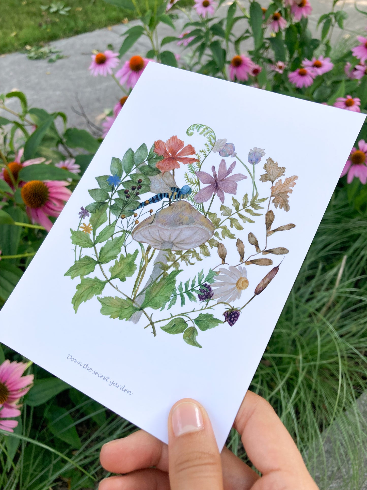 Art print - Down the secret garden