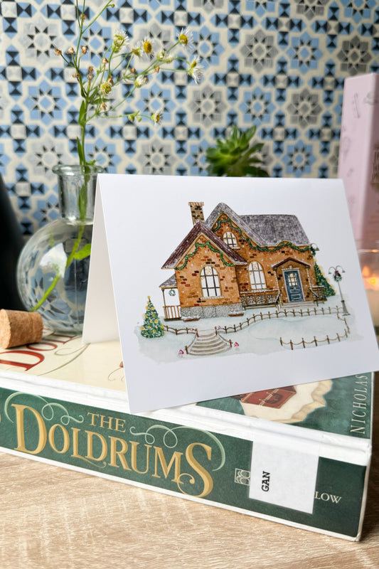 Greeting card - Christmas gingerbread house